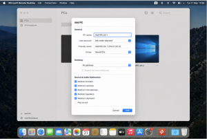 Cách cấu hình thông số đăng nhập PC Name cho VPS Windows từ Macbook