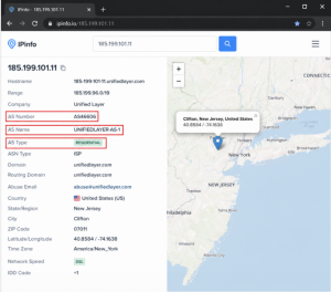 Kiểm tra loại IP Proxy dân cư trên IPInfo để đảm bảo độ sạch khi nuôi acc
